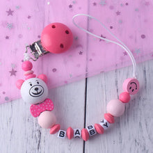 Load image into Gallery viewer, Personalized Name Baby Pacifier Clip