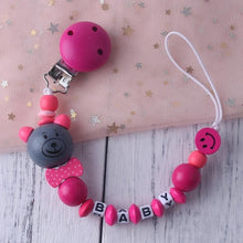 Load image into Gallery viewer, Personalized Name Baby Pacifier Clip