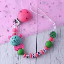 Load image into Gallery viewer, Personalized Name Baby Pacifier Clip