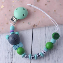 Load image into Gallery viewer, Personalized Name Baby Pacifier Clip