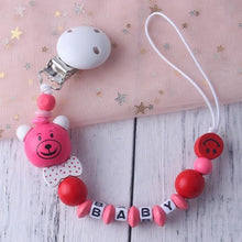 Load image into Gallery viewer, Personalized Name Baby Pacifier Clip