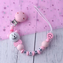 Load image into Gallery viewer, Personalized Name Baby Pacifier Clip