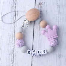 Load image into Gallery viewer, Personalized Name Pacifier Clip