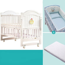 Load image into Gallery viewer, Solid Wood Baby Crib
