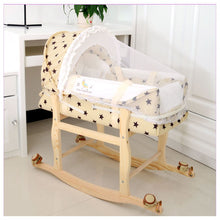 Load image into Gallery viewer, Wood Baby Crib