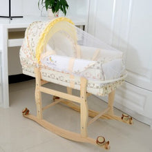 Load image into Gallery viewer, Wood Baby Crib