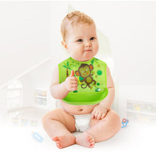 Load image into Gallery viewer, Cartoon Animal Waterproof Baby Bibs