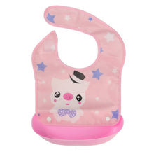 Load image into Gallery viewer, Cartoon Animal Waterproof Baby Bibs