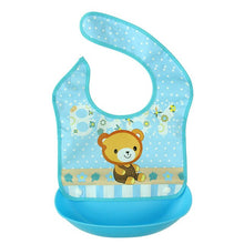 Load image into Gallery viewer, Cartoon Animal Waterproof Baby Bibs