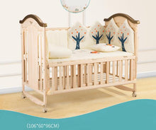 Load image into Gallery viewer, Solid Wood Baby Crib