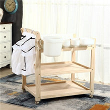 Load image into Gallery viewer, Multi-function Solid Wood Shower Table
