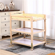 Load image into Gallery viewer, Multi-function Solid Wood Shower Table