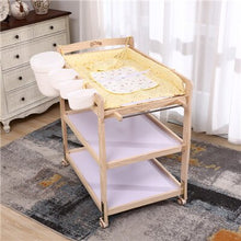 Load image into Gallery viewer, Multi-function Solid Wood Shower Table