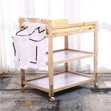 Load image into Gallery viewer, Multi-function Solid Wood Shower Table