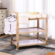 Load image into Gallery viewer, Multi-function Solid Wood Shower Table