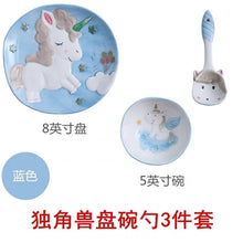 Load image into Gallery viewer, Unicorn Plate Set